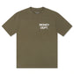Money Dept. Los Angeles Heavyweight Tee - Light Olive/White