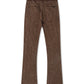 Rebel Denim Diamond Stacked Sweatpants - Brown