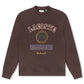 Lacoste Embroidered Shield Fleece Sweatshirt - Brown