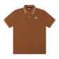 Malbon Fairway Applique Pique Polo - British Tan