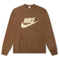 Nike Mens Club Crewneck - Mosswood Brown