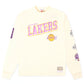 Mitchell & Ness Lakers Long Sleeve - Cream