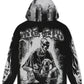 Majestik Mens Bone Squad Tapestry Hoodie - Black