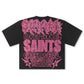 Rebel Denim Developmental Saints Cropped Tee - Black