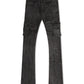 Vicious Denim Flare Stacked Fit Jeans - Black