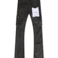 Vicious Denim Flare Stacked Fit Jeans - Black