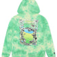 Malbon Grateful Dead Fesque Hoodie - Green Tie Dye