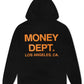 Money Dept. Print Hoodie - Black/Orange