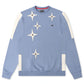 Makobi Star Rhinestone Crewneck - Smoke Blue