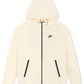 Nike Mens Sportswear Tech Fleece Full-Zip Hoodie - Cream