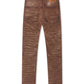 Makobi Distressed Straight Leg Jeans – Brown
