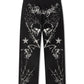 Revenge Tattoo Sweatpants - Black/Silver