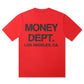 Money Dept. Los Angeles Puff Print Tee - Red/Black