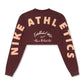 Nike Womens Oversized Long Sleeve - Burgundy Crush