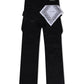 First Row Relaxed Fit Utility Cargo Pants - Black