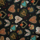 Flaming Hearts Midi Dress