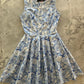 Elizabeth Dress in Sky Floral
