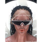 Simple Faux Locs Wig (Swiss Full Lace) Black Color, Shoulder Length - Karina
