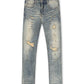 Damati  Slim Fit Stretch Jeans - Blue Vintage Wash