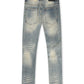 Damati  Slim Fit Stretch Jeans - Blue Vintage Wash