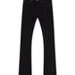 Damati  Distressed Stacked Fit Stretch Jeans - Black Washed