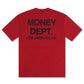 Money Dept. Los Angeles Heavyweight Tee - Burgundy/Black