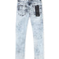 Krome Men's Slim Fit Denim Pants - Marble