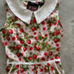 Strawberry Collared Dress - Plus Sizes only