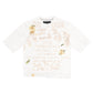GFA Manassehy Peach Pit Knit Cropped Tee - White