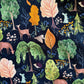 Woodland Midi Dress in Navy