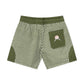 Memory Lane Window Pattern Shorts - Forest