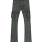 Vicious Denim Cargo Stacked Jeans - Olive