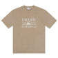 Lacoste Classic Fit Cotton Print Jersey Tee - Taupe