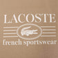Lacoste Classic Fit Cotton Print Jersey Tee - Taupe
