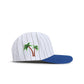 Reference Mens Paradise LA Pinstripe Hat - White/Blue