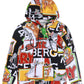 Iceberg All Over Cartoon Hoodie - Cartoon Design