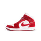 Air Jordan Womens 1 Mid SE - White/Team Red