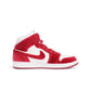 Air Jordan Womens 1 Mid SE - White/Team Red