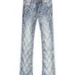 Valabasas Tire Stacked Jeans - Blue Washed