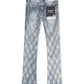 Valabasas Tire Stacked Jeans - Blue Washed