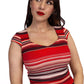 Amelia Dress in Retro Stripes - XS Only