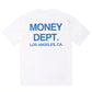 Money Dept. Los Angeles Heavyweight Tee - White/Blue