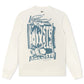 Lacoste Graphic Print Fleece Sweatshirt - Cream