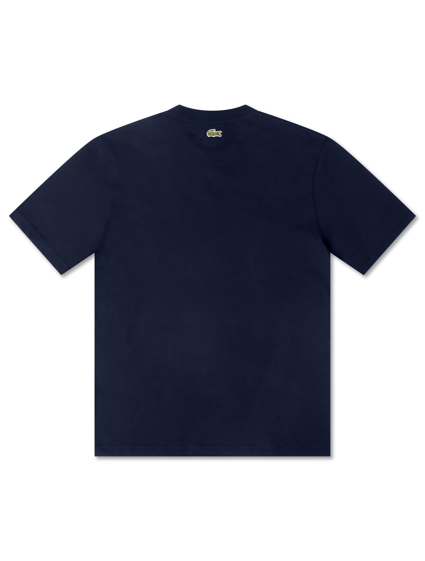 Lacoste Classic Fit Cotton Print Jersey Tee - Navy