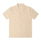 Denim Exchange Crochet Textured Button Up Shirt - Khaki