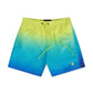 Psycho Bunny Men's Malta Ombre Color Changing Swim Trunk - Wild Lime