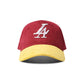 Reference Paradise La Corduroy Hat - Burgundy/Yellow