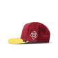 Reference Paradise La Corduroy Hat - Burgundy/Yellow