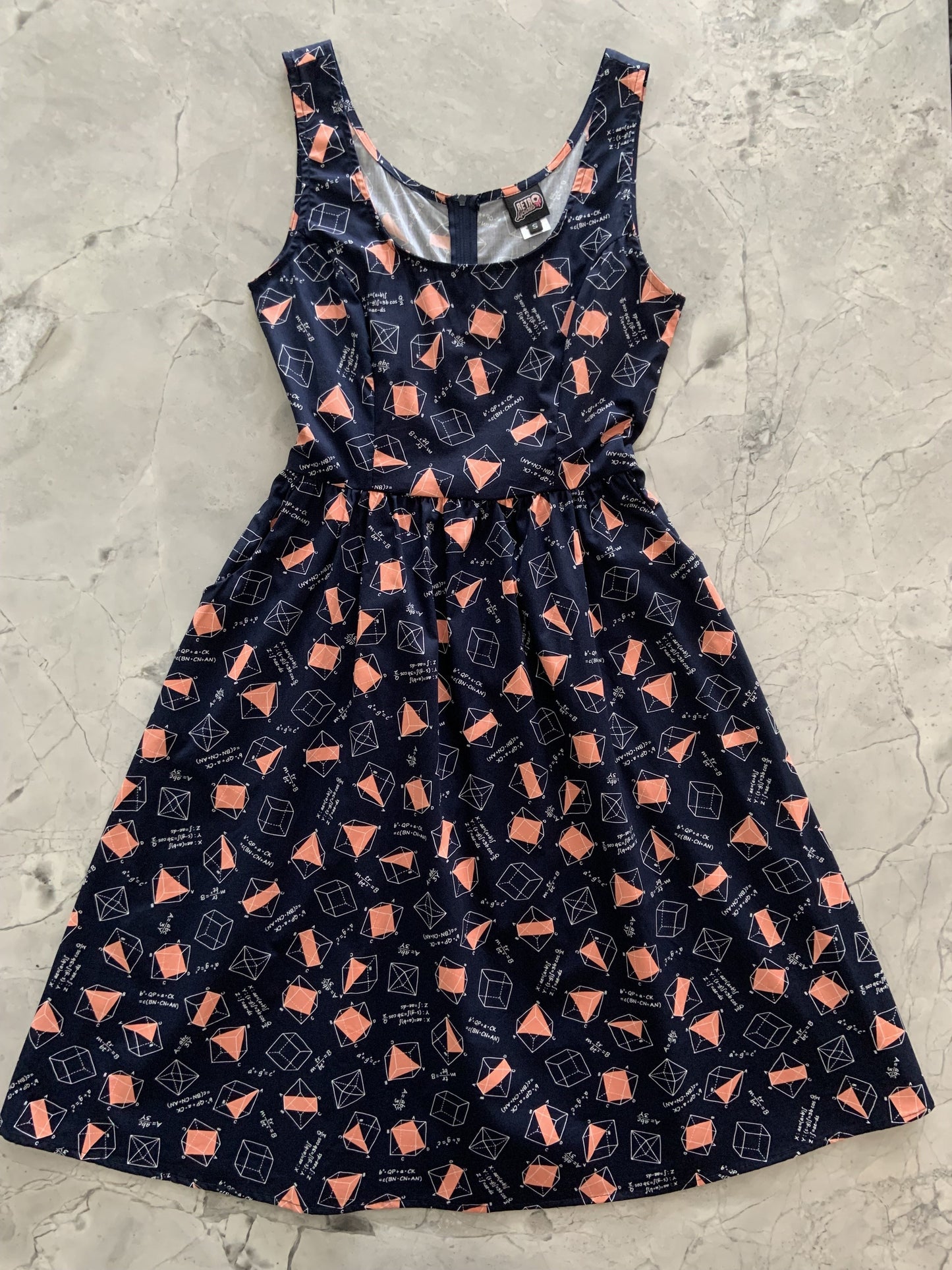 Math Fit & Flare  Dress - XS only, 1 left!