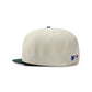 New Era 5950 Dodgers Upside Down LA World Series Hat - Chrome/Green